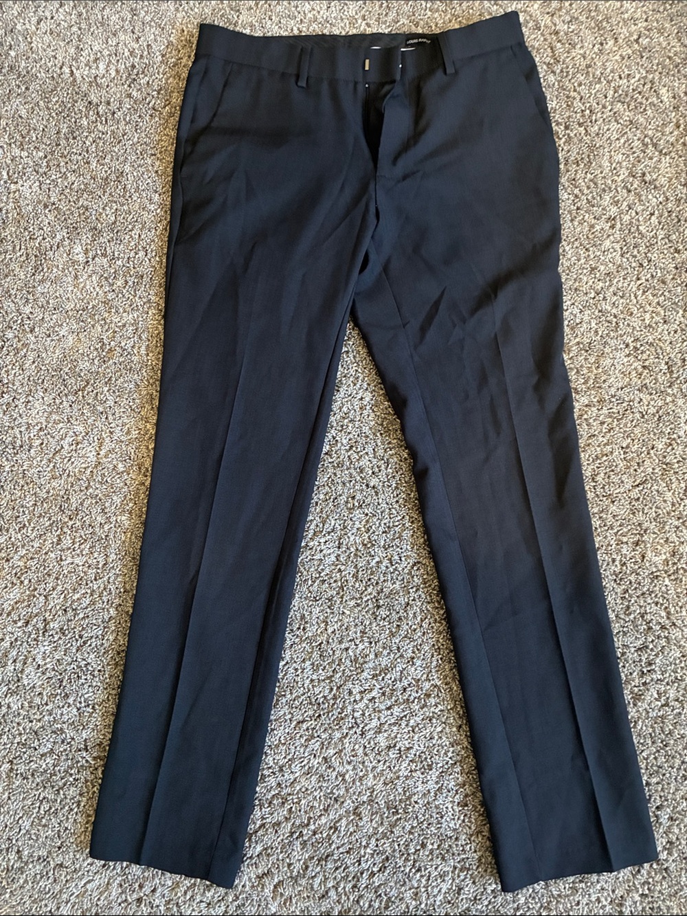 Louis Raphael Black Men's Dress Pants - Sleek Tailored Design